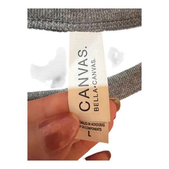 Bella + Canvas Peace Love Books Baseball Raglan Tee Women’s Large Graphic Shirt - Picture 3 of 8